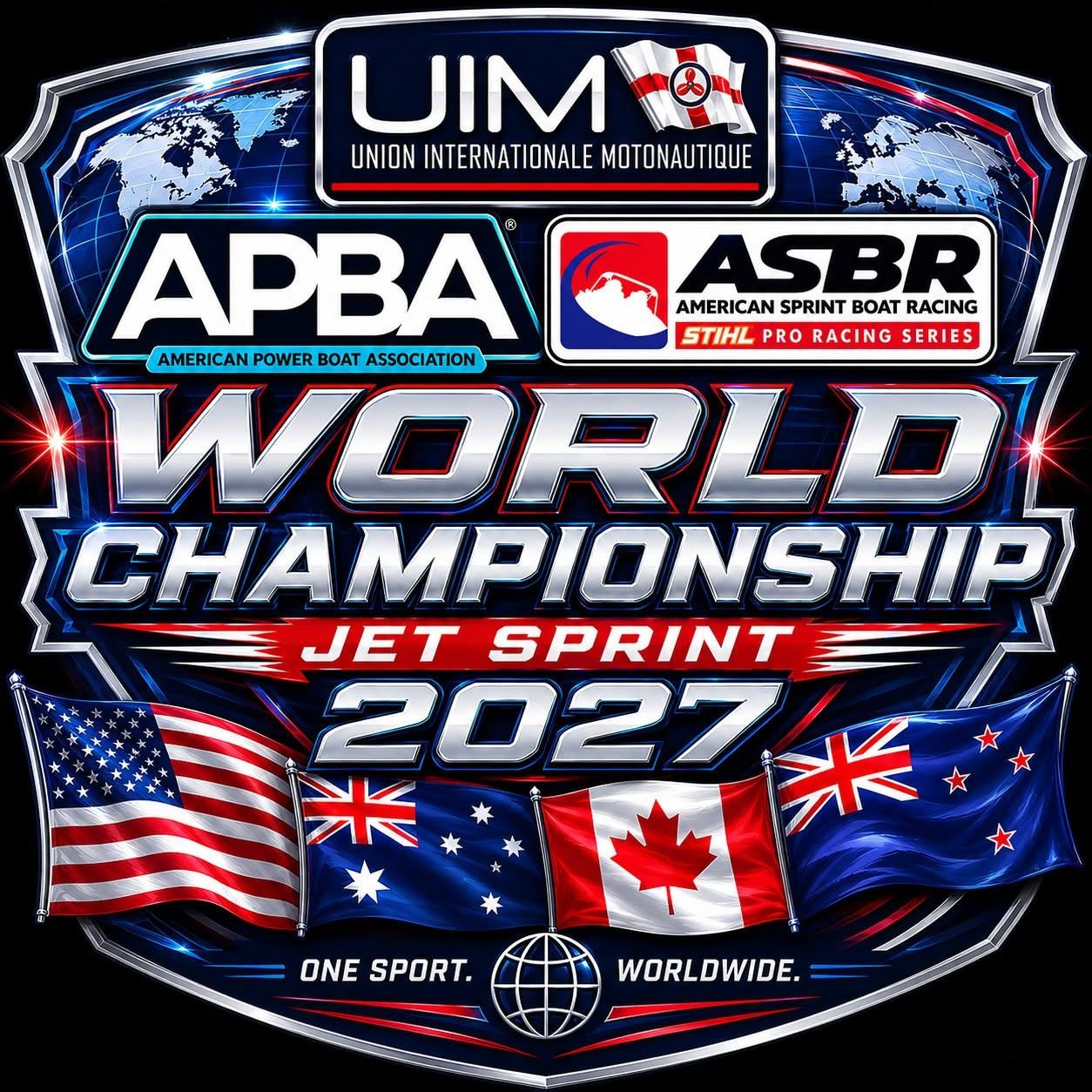 2027 UIM APBA ASBR Jet Sprint World Championship logo